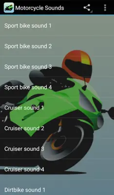 Motorcycle Sounds android App screenshot 0